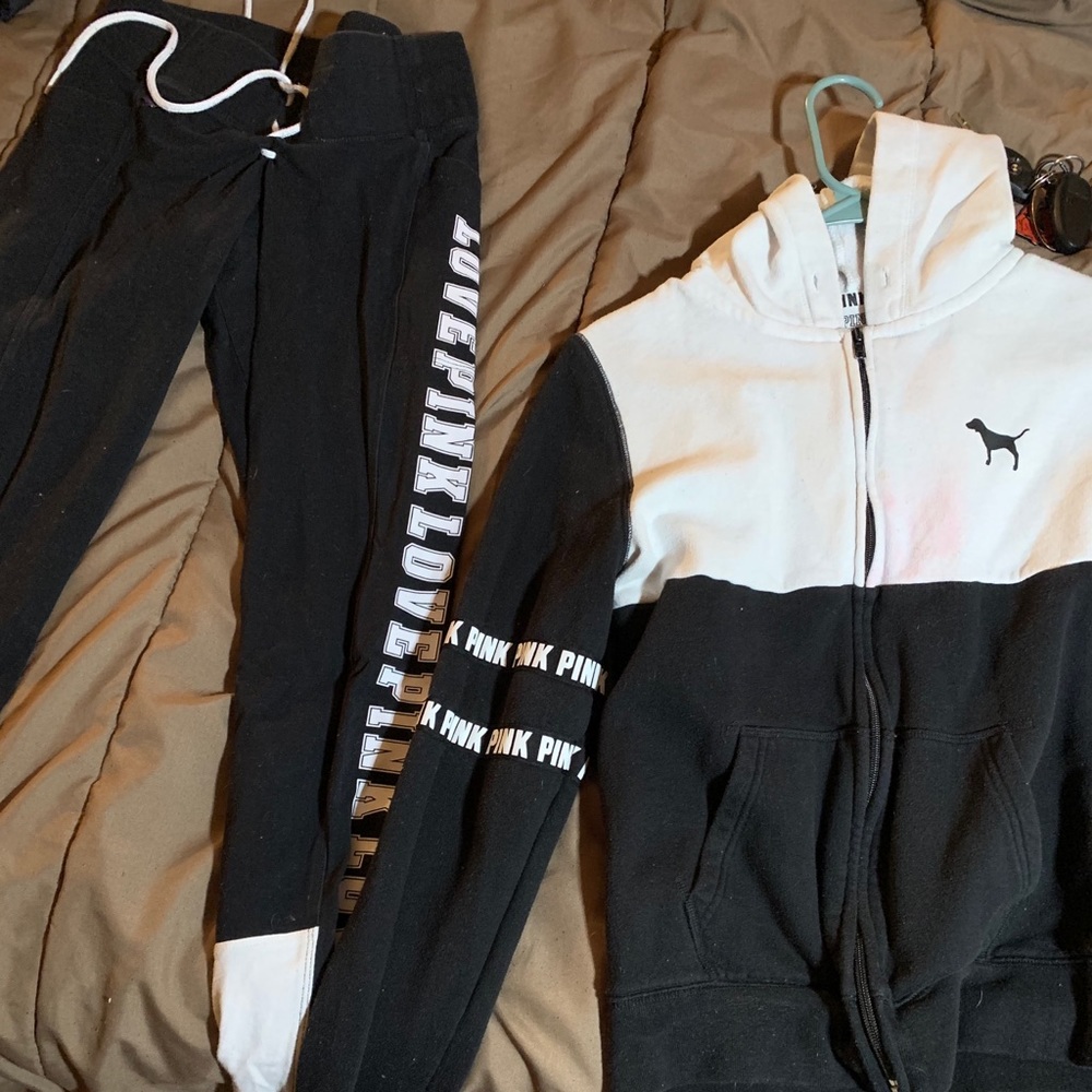 Pink sweatsuit